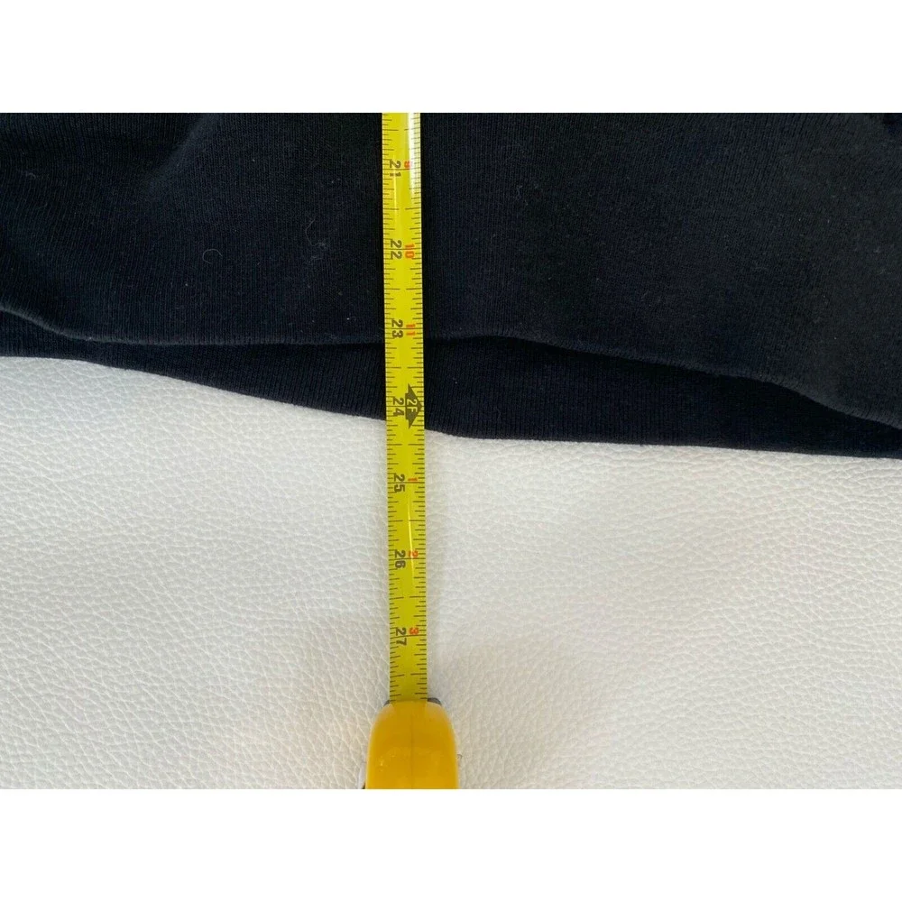 Champion Reverse Weave Black Hoodie Men's Small Sweatshirt Spell Out Logo - Picture 9 of 9